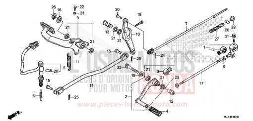 PEDALE (VT750C/C2S/CA/CS) VT750CSD de 2013